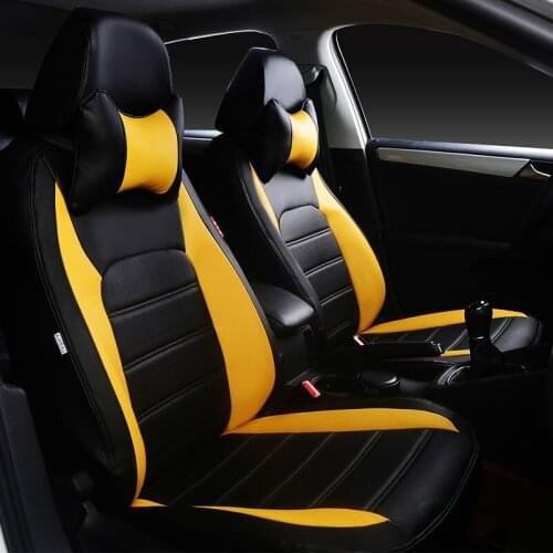 Automotive leather cushion car seat covers waterproof for FIAT Palio Weekend Siena Perla CITROEN Elysee Picasso quatre triomphe