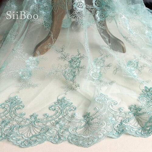 White orange black red green 3D floral embroidery mesh lace fabric for wedding dress mesh lace DIY tissue tela tecidos SP4569