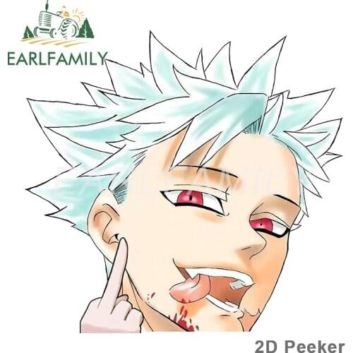 EARLFAMILY 13cm x 12.3cm for HUNTER x HUNTER Peek Car Assessoires Stickers Motorcycle Decal Personality Vinyl Car Wrap Decor