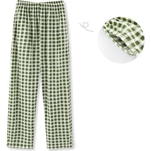 Cotton Soft Pajama Pants for Women Elastic Waist Lounge Causal Bottoms Plaid Sleep Pants with Pockets Pajamas Bottoms Pj Pants