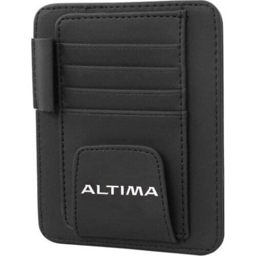 Pu Leather Visor Card Storage Sun Visor Organizer Tool Pouch Bag Card Storage Pen Storage Glasses Holder For Nissan Altima