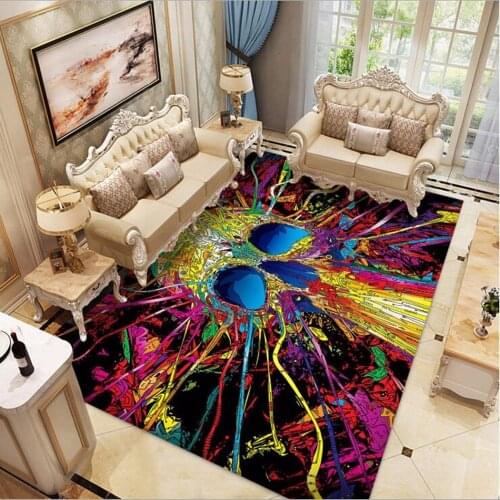 New 3D Creative Skull Printing Carpets For Living Room Bedroom Decor Floor Mat Soft Party Rugs Home Flannel Large Area Halloween