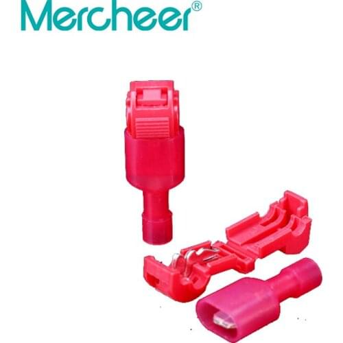 T Quick Splice Crimp Terminal Wire Convenient Connector Scotch Lock Quick Splice Electrical Car Audio T1 T2 T3 10pcs/lot