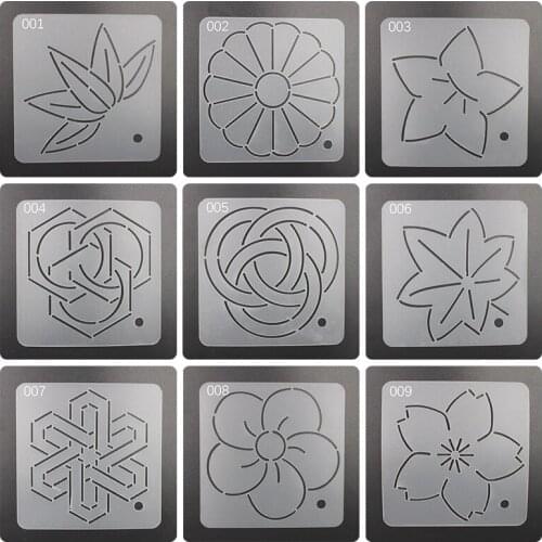 9pcs/set Plastic Templates Embroidery Stencils Quilt Drawing Embroidery Model Templates Pressure Line Template Sewing Tools