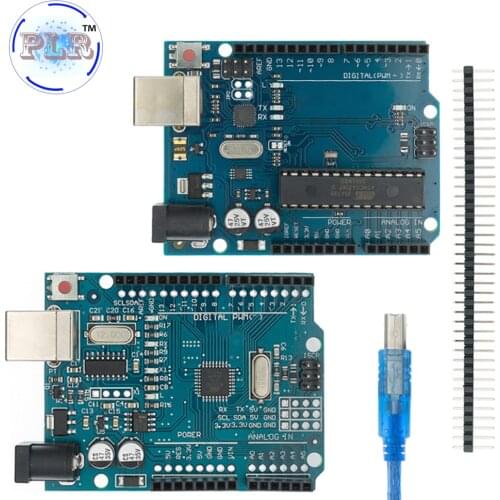UNO R3 Development Board PLR ATmega328P CH340 CH340G For Arduino UNO R3 With Straight Pin Header with Cable