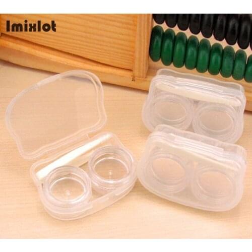 1PC Transparent Contact Lens Case for Eyes Care Kit Holder Container Portable Travel Glasses Contact Lenses Box Case For Lenses