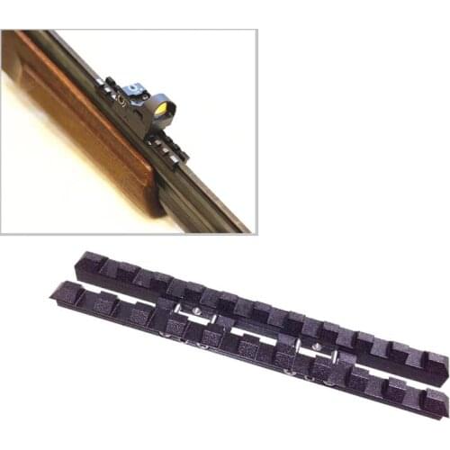 MP-27, Izh-27, MP-153, Rem SPR-453 ventilated rib rail 7mm Weaver-Picatinny mount Steel Black