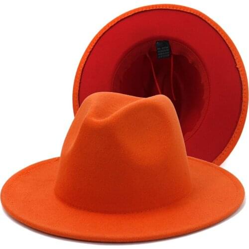 High Quality Autumn Winter Patchwork Woolen Felt Fedora Hat Jazz Pamama Women Men Church Party Cotton Polyester Casual Hat