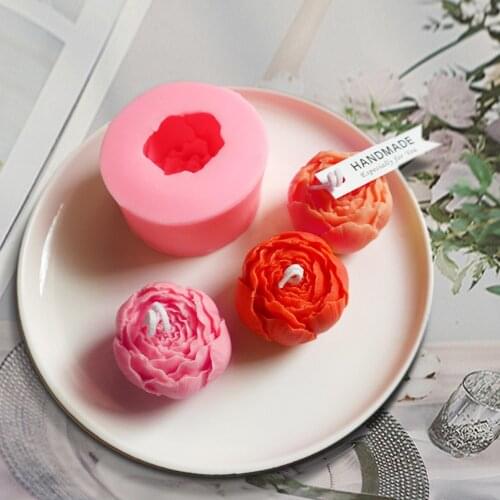 3D Rose Flower Silicone Mold Flower Bloom Rose Shape Silicone Fondant Soap Cupcake Jelly Candy Chocolate Decoration Baking Tool