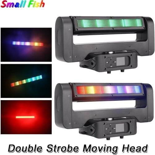 4Pcs/Lot DJ Disco Strobe Light 500Pcs RGB SMD 140W Moving Head Light For Club Bar Stage Lighting DMX Sound Activated Rotating