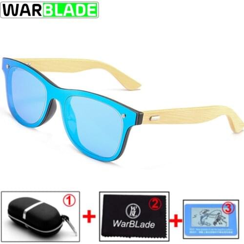 Bamboo Cycling Bike Sunglasses Men Women Square Sun Glasses Mirror Reflective Wood Eyewears UV400 Occhiali Ciclismo With Case