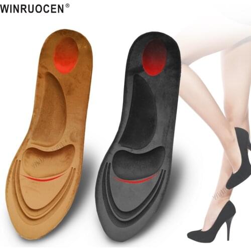 Velvet warm insole Unisex Soft 4D Orthopedic Insoles For Shoes Arch Support Healthy Flat Foot Feet Care Insoles Shoe Pads Insert