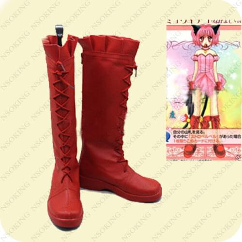 Tokyo Mew Mew boots Japanese Anime Momomiya Ichigo Cosplay Shoes