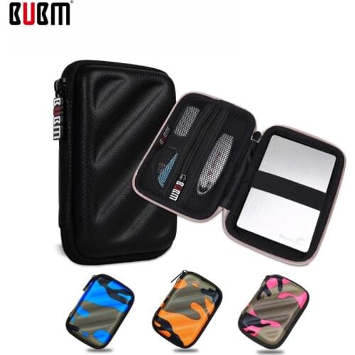 BUBM Portable EVA bag for Hard Drive Case 2 size 7 colors Electronics Accessories Travel bag Organizer Digital receiving bag