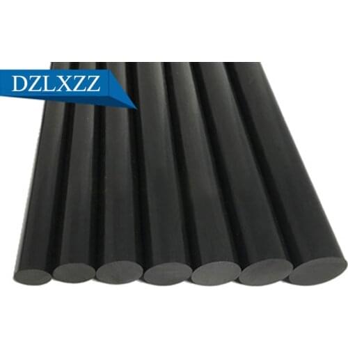 Lenght 1000mm Large Size Diameter 25mm Carbon Fiber Rod Conductive Carbon Round Rod for Quadcopter Multicoptor High Quality