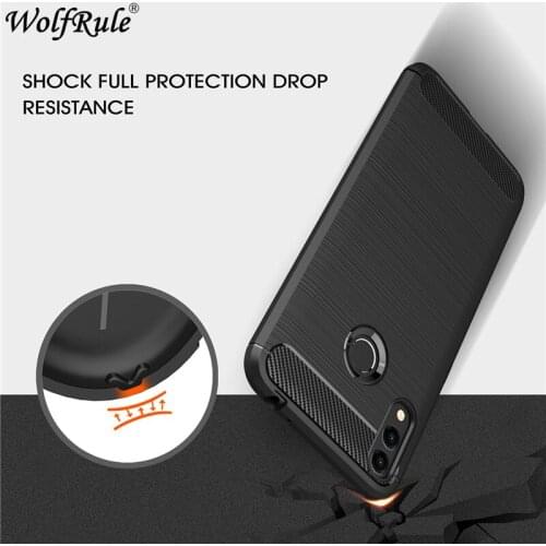 For Capa Huawei Honor 8C Case 6.26" Full Protective Rugged Carbon Fiber Case For Huawei Honor 8C Cover Bumper Funda Honor 8C