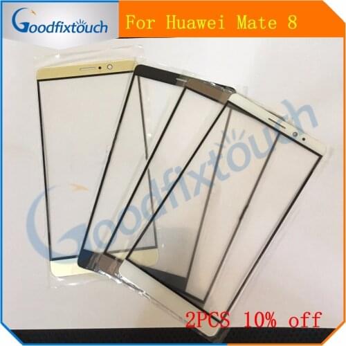 For Huawei Mate 8 Mate8 MT8 Front Screen Outer Glass Touch Outer Cover Panel Lens Replacement Black/White/Gold/Mocha Gold