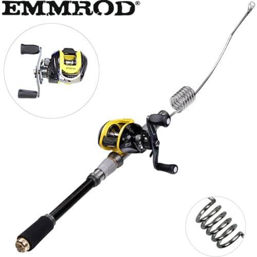 EMMROD Bait Casting Fishing rod fish tackle Scalable 72cm fish rod BaitCast Reel Lure/Boat /Raft/Sea/Rock Fishing rod GSQ-WD