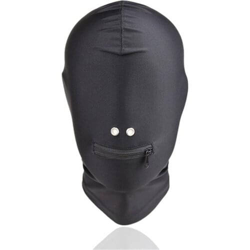 Xxl Exotic Accessories Sex Toys for Couples SM Bondage Soft Sexy Head Mask Sex Headgear Erotic Black Slave Restraint Hood Mask