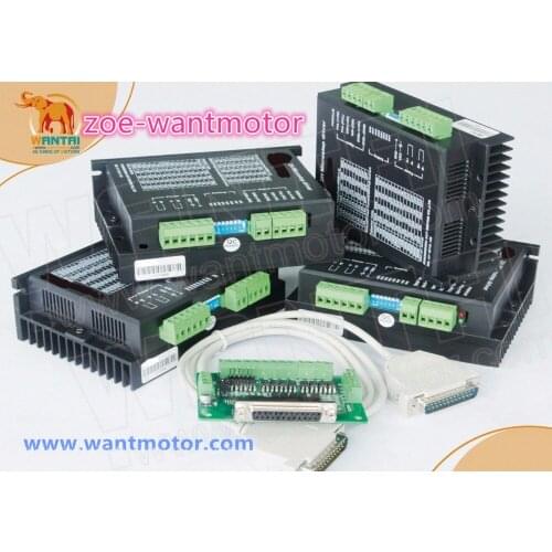 Good quality!4pcsNema23 Wantai Stepper Motor Driver DQ542MA 50V 4.2A 128Microsteps for Nema 23 17 16 11 stepper motor