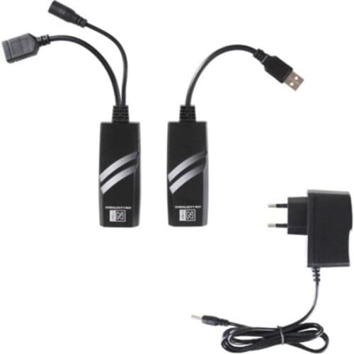 Larryjoe USB 2.0 Extension Extender Adapter Up To 100M Using CAT5/CAT5E/6 RJ45 Lan Network Ethernet Repeater Adapter