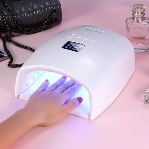 48W Rechargeable Dryer Quick-Drying Portable Resin Curing Light with Wireless LCD Display 5 Timer Settting UV LED Lamps