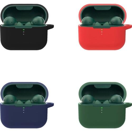 Washable Silicone Protective Cover Shell Anti-fall Earphone Case for QCY T10 Bluetooth Earphone Accessories