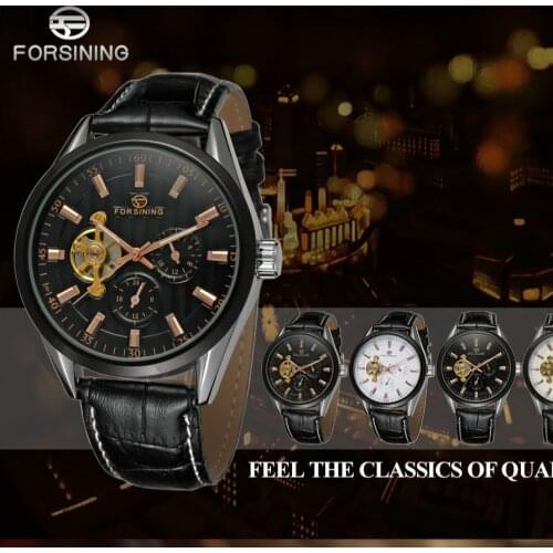 Forsining Men Tourbillion Watch Mens Fashion Simple Sports Hollow Automatic Mechanical Watches Drop Shipping Relogio Masculi