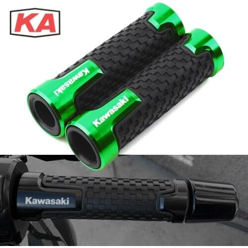 Anti-slip 7/8'' 22MM Motorcycle handle Grip Motorbike handlebar grips ends For Kawasaki NINJA 300 400 ER6N/F NINJA300 NINJA400