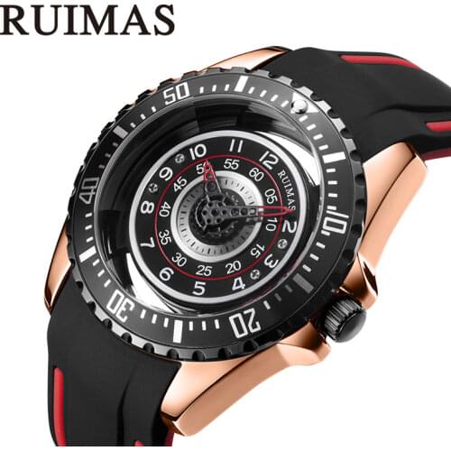 RUIMAS New Mens Watches Top Luxury Brand Men Unique Sports Watch Mens Quartz Date Clock Waterproof Wrist Watch Relogio Masculin