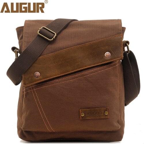 New Mens Bag Canvas Bag Mens and Womens Vertical Messenger Bag Shoulder Bag Retro Cross-Border Supply