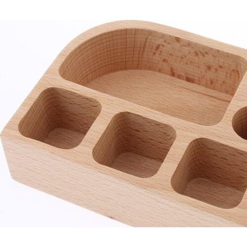 Beauty Organizer, Wooden Cosmetic Storage Box for Neat&Organize Storing of