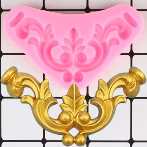 Relief Cake Border Silicone Mold Leaf Cupcake Fondant Cake Decorating Tools Candy Clay Resin Molds Chocolate Gumpaste Mould