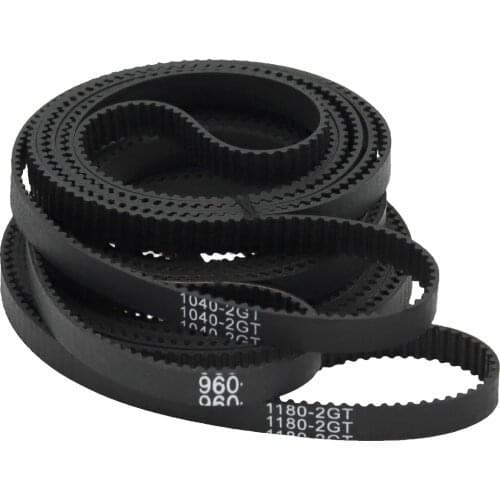 GKTOOLS C-15 3D Printer GT2 6mm Closed Loop Rubber 2GT Timing Belt Length 960 976 1000 1040 1100 11440 1164 1180 1210 1220 mm