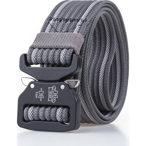 True Nylon Casual Belt Male Adjustable Tactical Designer Belts for Jeans Metal Buckle Sport Waist Belt Training Men Belts Hiking