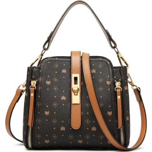 Retro Handbag Fashion Women Vintage Female PVC Crossbody Bag Purse