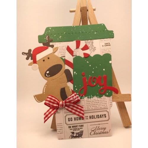 Christmas Animal Cutting Dies Cut Die Mold DIY Stencil Scrapbooking Album Paper Cards Making Decorative Crafts Embossing Dies