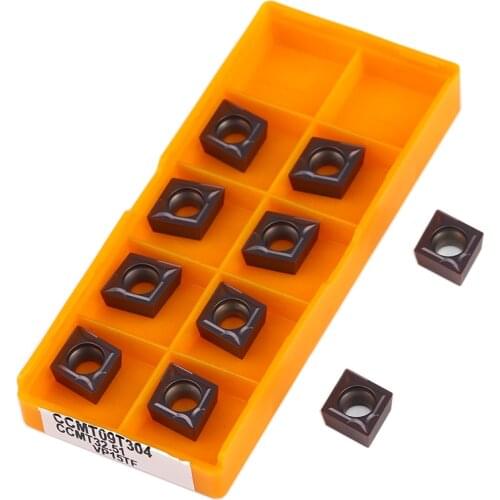 CCMT09T304 UE6020 CCMT09T308 US735 CNC Lathe Tools CCMT09T308 VP15TF Carbide Inserts Internal Turning Tool , For Stainless Steel