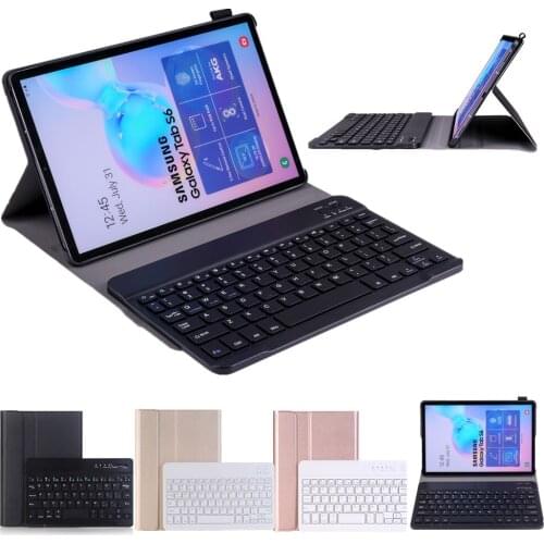 Slim PU Leather Flip Magnetic Stand Case for Samsung Galaxy Tab S6 10.5 SM-T860 T865 Bluetooth Keyboard Cover Tablet Funda Case