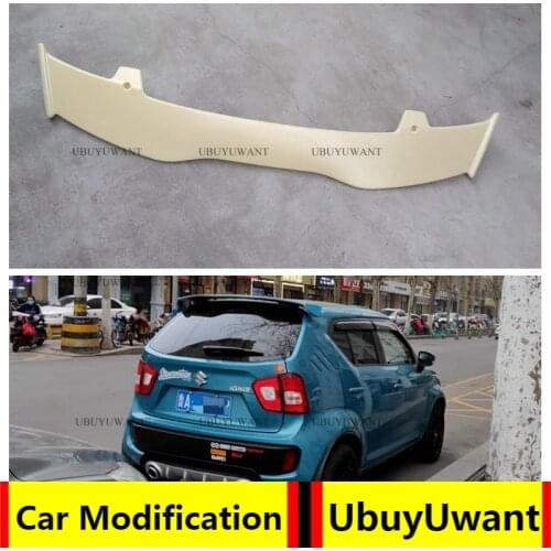 UBUYUWANT For Suzuki IGNIS 2015 2016 2017 2018 2019 ABS trunk spoiler car rear wing tail wing decoration for Suzuki IGNIS