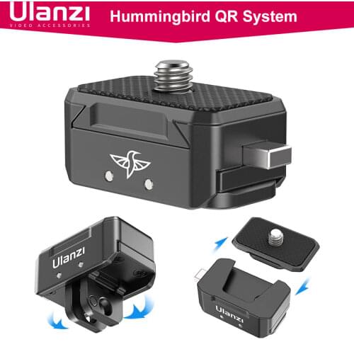 Ulanzi Universal for Gopro SLR Camera Smartphone Quick Release Plate Clamp Quick Switch Kit Tripod Monitor Mount Adapter