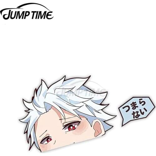 Jump Time 13cm x6.5cm Car Sticker Anime Decals Personality Motorcycle Surfboard SUV JDM Waterproof Vinyl Car Accessories