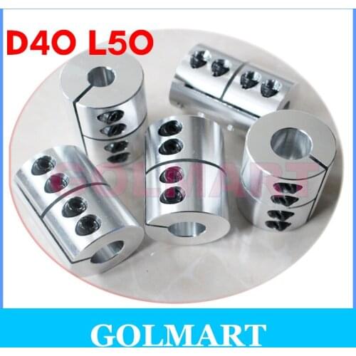 1pc Clamping Rigid Coupling Aluminum For Engraving Machine Shaft Coupler Bore Diameter D40 L50 14/15/17/19/20/22mm