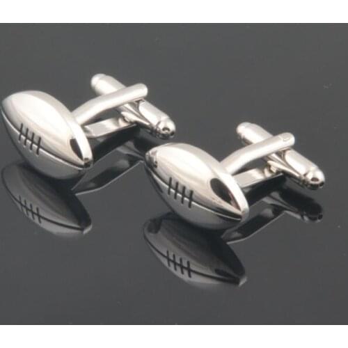 10pairs/lot Copper Made Rugby Sport Cufflinks Football Cuff Button Wedding Dress Shirt Cufflink Mens Jewelry Accessory Wholesale