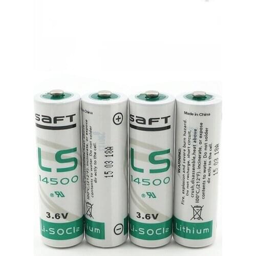 12PCS saft LS14500 ER14505M 3.6V AA lithium batteries,for equipment and instruments disposable lithium batteries