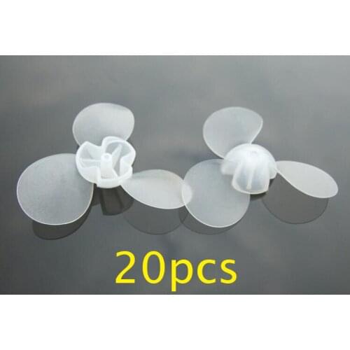 20PCS 73YY Transparent Soft Fan Leaves 73mm DIY Fan Blades Propellers Spare Parts