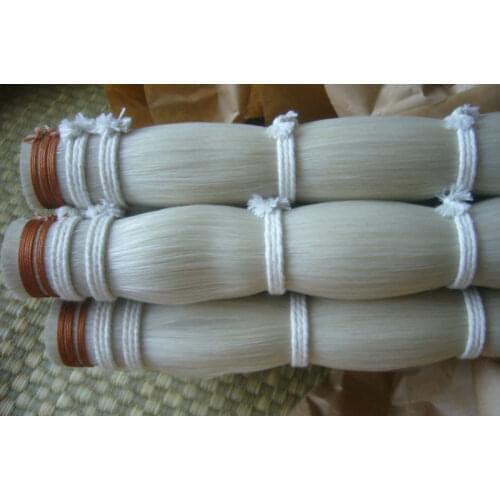 250 grams Top grade Stallion Siberian horsetail bowhair 78 cm violin viola cello double bass bow horse hair white bow hair