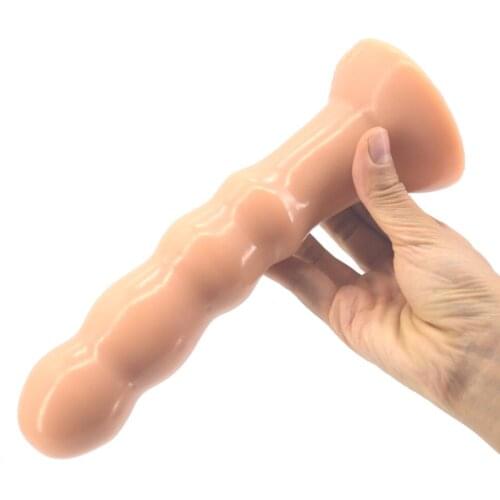 Long Beads Anal Dildo With Suction Cup Ball Butt Plug Lollipop Shape Anal Stopper Bar Adult Products Sex Toys Masturbator
