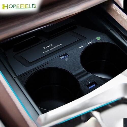 Phone holder car wireless charger for BMW g30 g38 6GT 525li 530li center console mobile stand for huawei p30 fast charge bracket