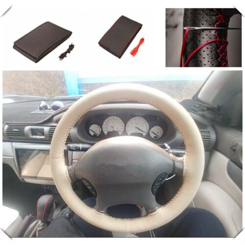 Car shape steering wheel cover knitting hand sewing auto parts for Chevrolet GPiX Jay Groove Beat Avalanche 34
